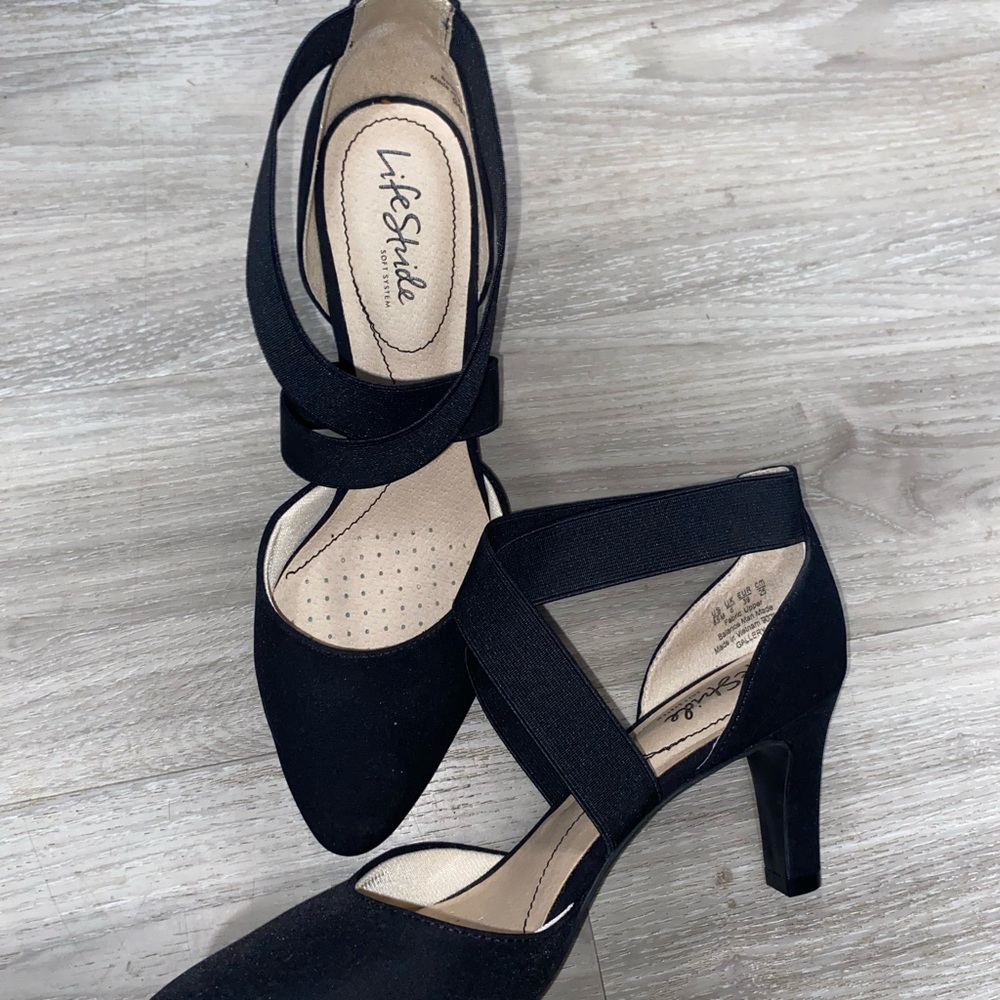 LifeStride US 8.5M Gallery Pump Black Micron New